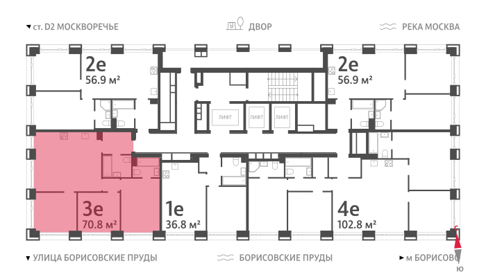 3х-комнатная квартира в ЖК WAVE (Вейв)