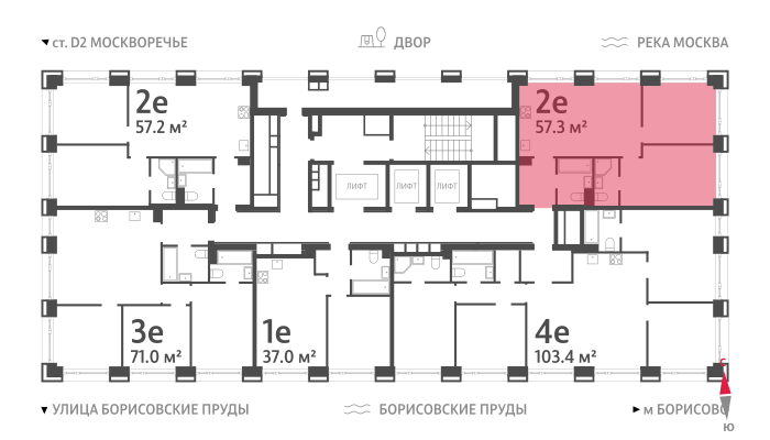 2х-комнатная квартира в ЖК WAVE (Вейв)