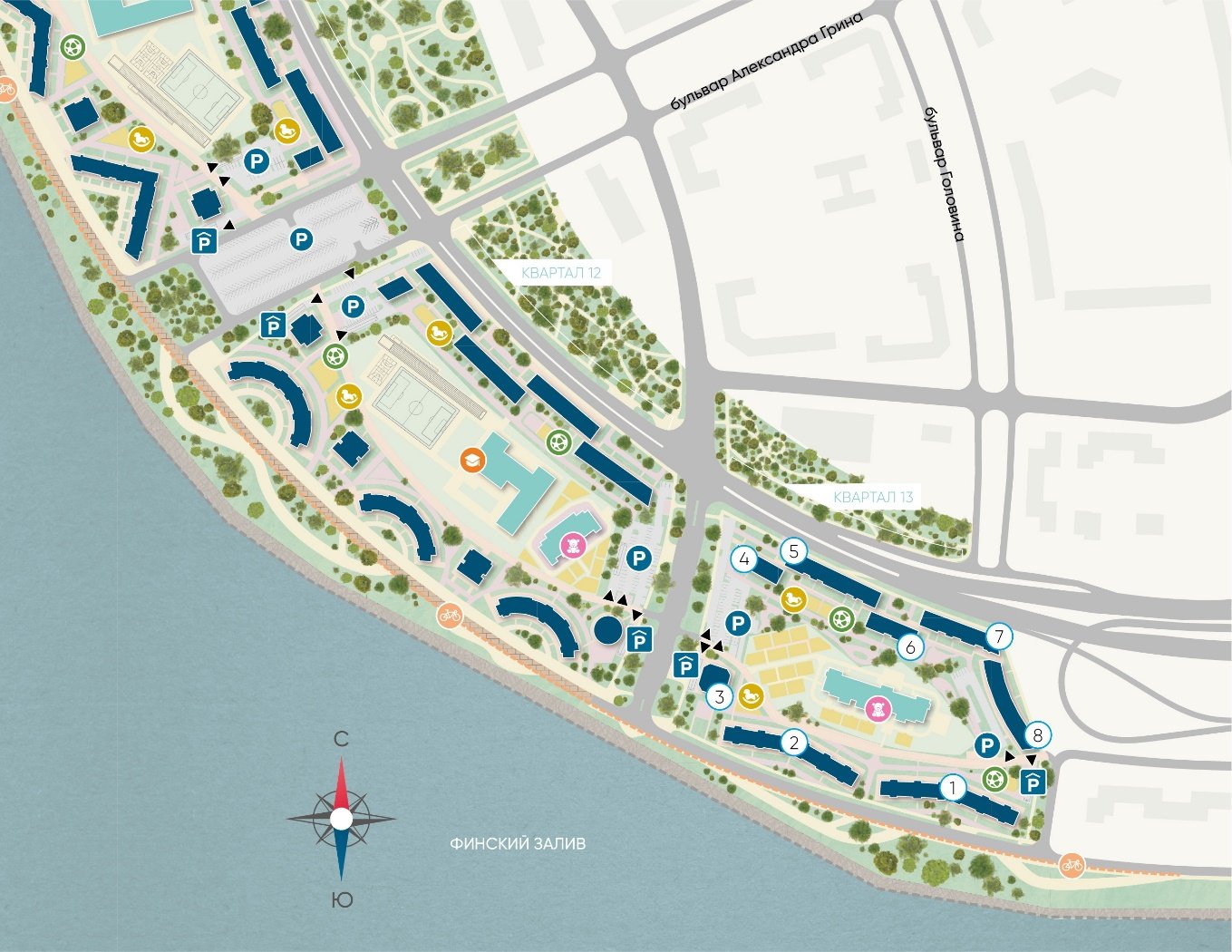 морская набережная в санкт петербурге