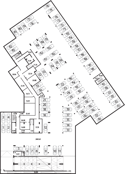 Схема паркинга жк 1147